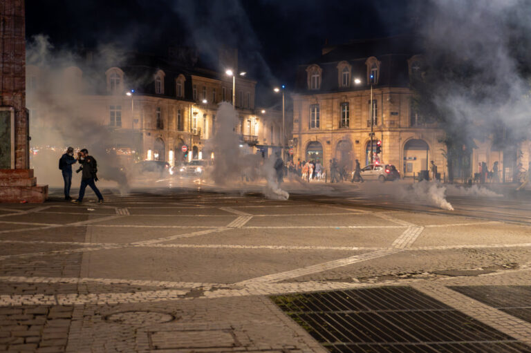 France, Bordeaux, 2024-06-30. Mobilization against the Rassemblement National in Bordeaux. The RN is leading in voting f