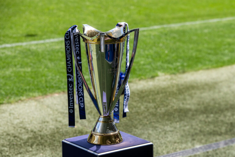 France, Bordeaux, 2025-05-03. France - The Investec Champions Cup trophy - FH at Matmut Atlantique Stadium in Bordeaux. 