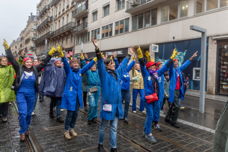 France, Bordeaux, 2024-05-01. Mobilisation of trade union organisations on May 1st in Bordeaux. Over the years, May 1st 