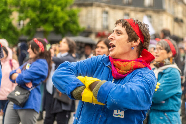 France, Bordeaux, 2024-05-01. Mobilisation of trade union organisations on May 1st in Bordeaux. Over the years, May 1st 