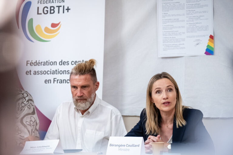 France, Lyon, 2023-08-26. The French Minister for Equality between Women and Men and the Fight against Discrimination, B