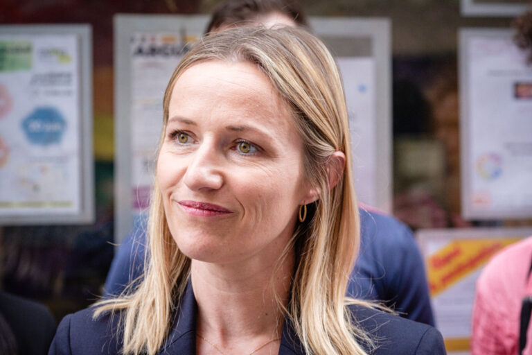 France, Lyon, 2023-08-26. The French Minister for Equality between Women and Men and the Fight against Discrimination, B
