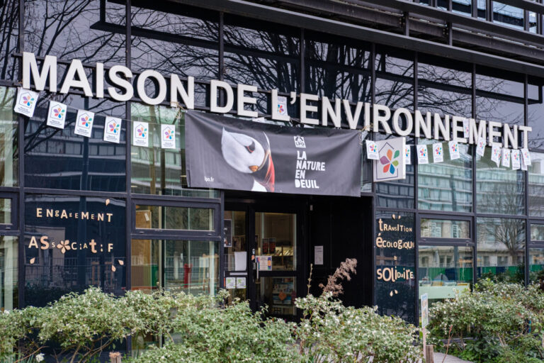 France, Lyon, 2025-03-14. The nature in mourning is a mobilization of the LPO which was held in front of the house of th
