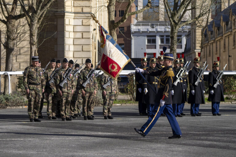 France, Paris, 2026-02-16. National ceremony to pay tribute to the heroes of the gendarmerie. Photograph by Gilles Aurou
