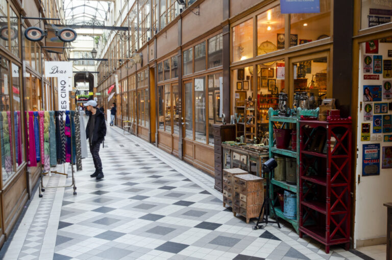 France, Paris, 2026-02-15. Passage of the Grand-Cerf. The Paris covered passages are historic 19th-century shopping arca