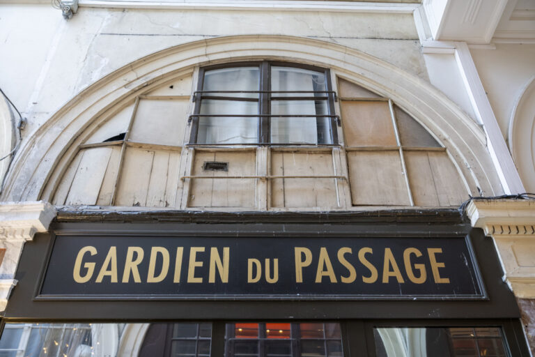 France, Paris, 2026-02-15. Passage Choiseul. The Paris covered passages are historic 19th-century shopping arcades locat