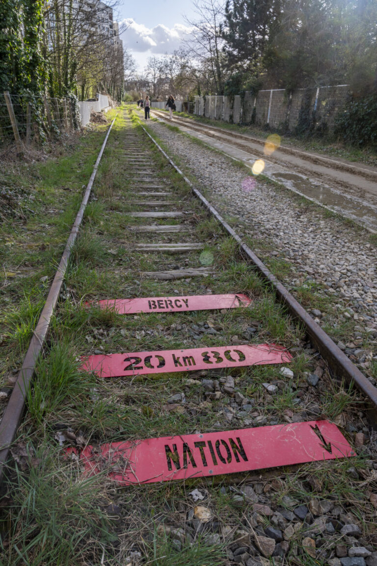France, Paris, 2026-02-28. Petite Ceinture, section in the 12th arrondissement. Former circular railway line built in th