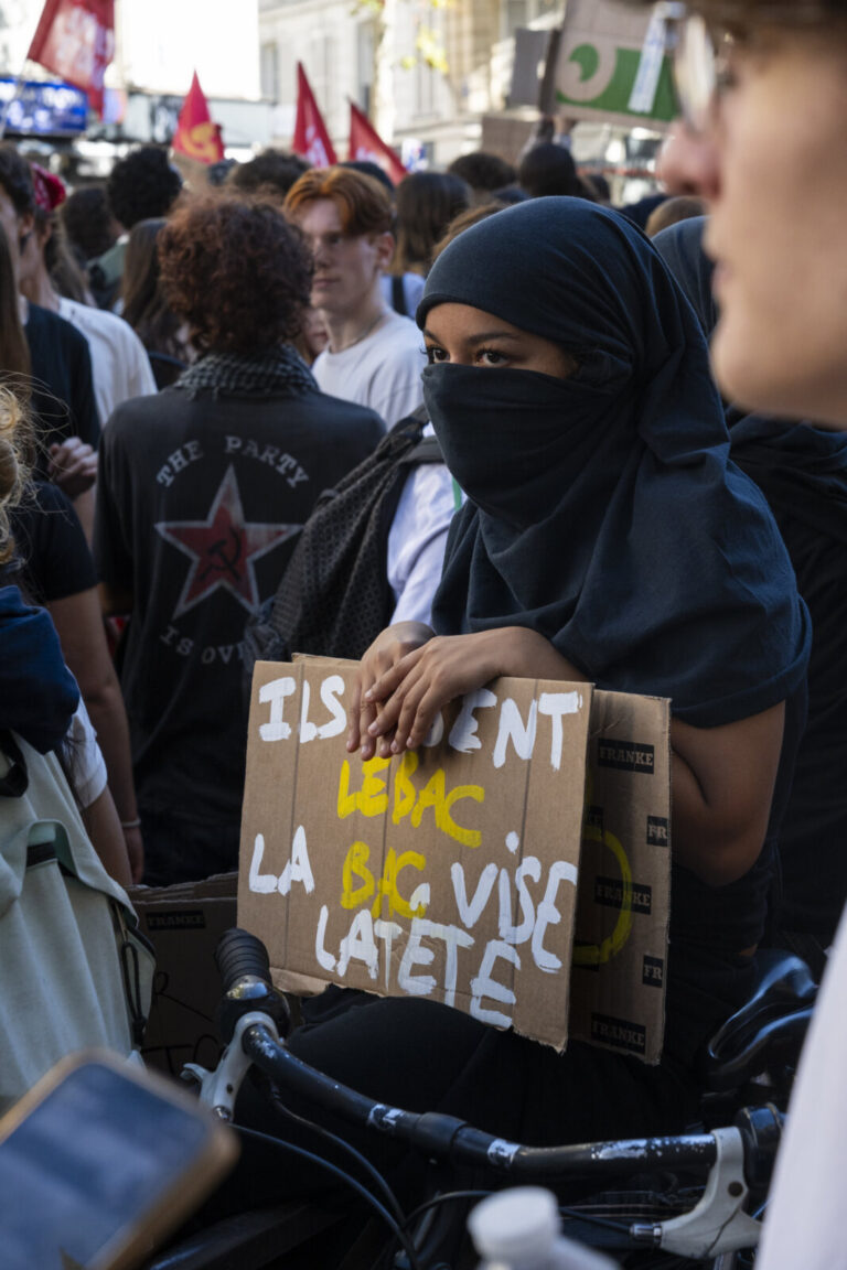 France, Paris, 2026-10-06. High school and university students take part in a day of mobilisation in Paris to protest th