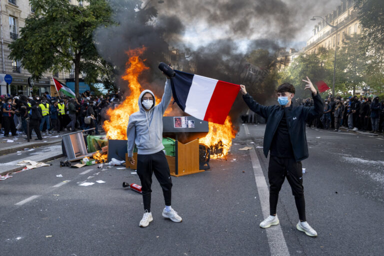 France, Paris, 2026-10-06. High school and university students take part in a day of mobilisation in Paris to protest th
