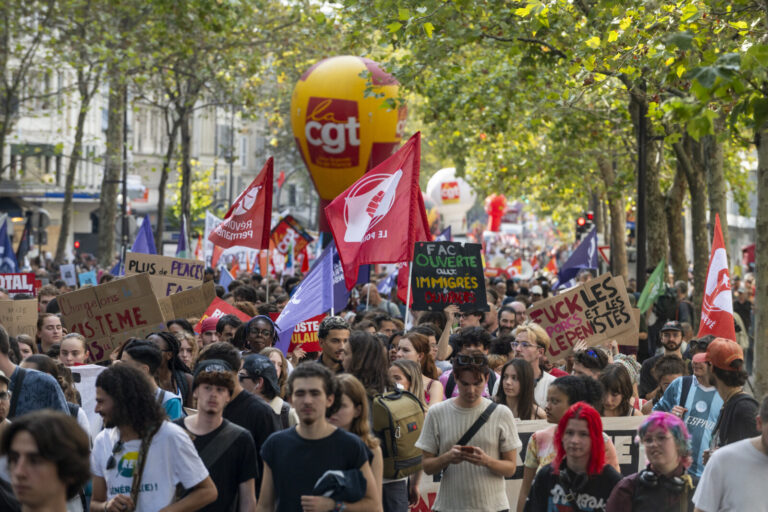 France, Paris, 2026-09-29. Inter-union demonstration in Paris on September 29, 2026, called by public sector trade union
