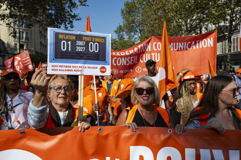 France, Paris, 2026-09-29. Inter-union demonstration in Paris on September 29, 2026, called by public sector trade union