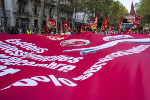 France, Paris, 2026-09-29. Inter-union demonstration in Paris on September 29, 2026, called by public sector trade union