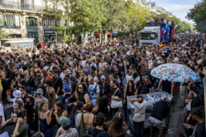 France, Paris, 2026-09-19. The Techno Parade 2026 brings together thousands of people in the streets of Paris to celebra