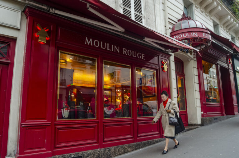France, Paris, 2015-11-30. Montmartre is one of the best-known neighborhoods in Paris. Located on a hill in the north of
