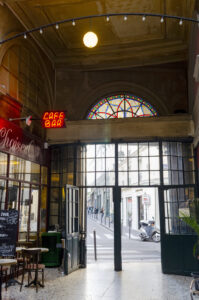 France, Paris, 2026-02-15. Passage Choiseul. The Paris covered passages are historic 19th-century shopping arcades locat