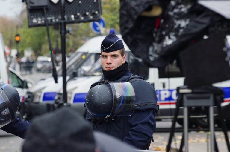 France, Paris, 2015-11-14. In the aftermath of the November 13 attacks in Paris, thousands gathered outside the Bataclan