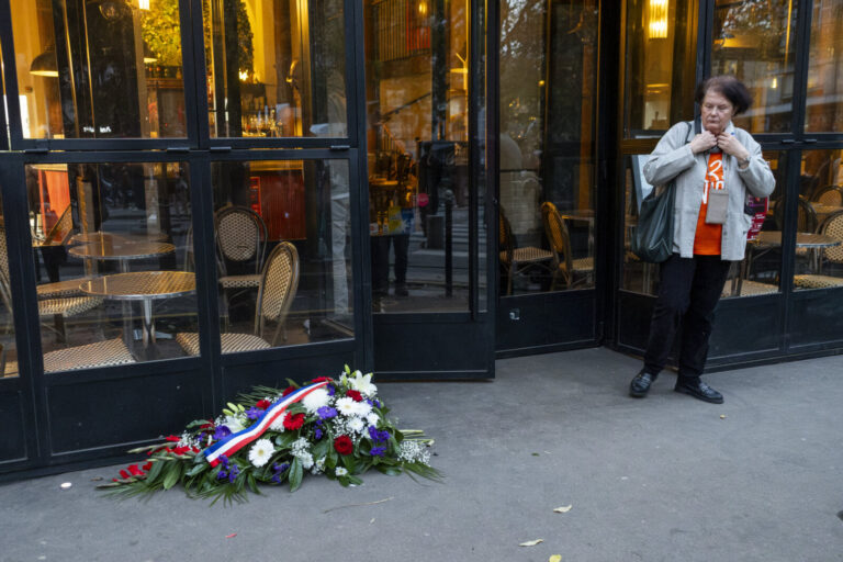 France, Paris, 2025-11-13. November 13, 2025. A tribute to the victims of November 13, 2015, at the sites of the attacks