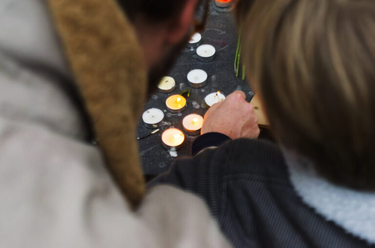 France, Paris, 2015-11-14. In the aftermath of the November 13 attacks in Paris, thousands gathered outside the Bataclan
