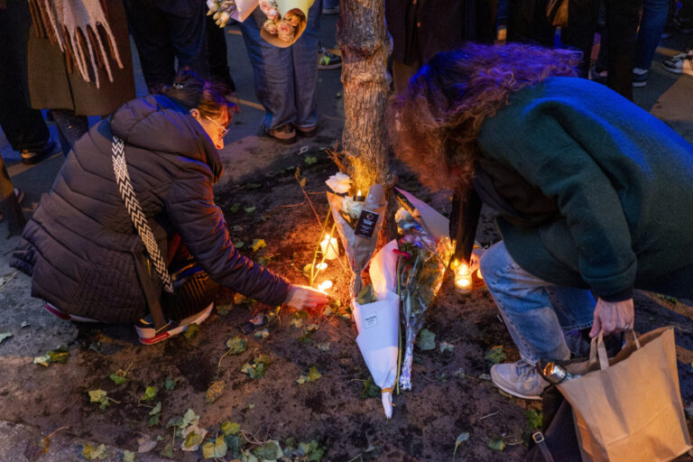 France, Paris, 2025-11-13. November 13, 2025. A tribute to the victims of November 13, 2015, at the sites of the attacks