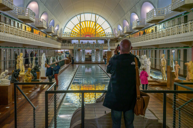 France, Roubaix, 2024-04-19. La Piscine, or Musee d'art et d'industrie Andre-Diligent, is a museum in Roubaix, presentin