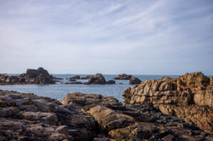 France, Plougrescant, 2025-10-07. France, Plougrescant, 2025-10-07, seascape on the Plougrescant peninsula. Photograph b