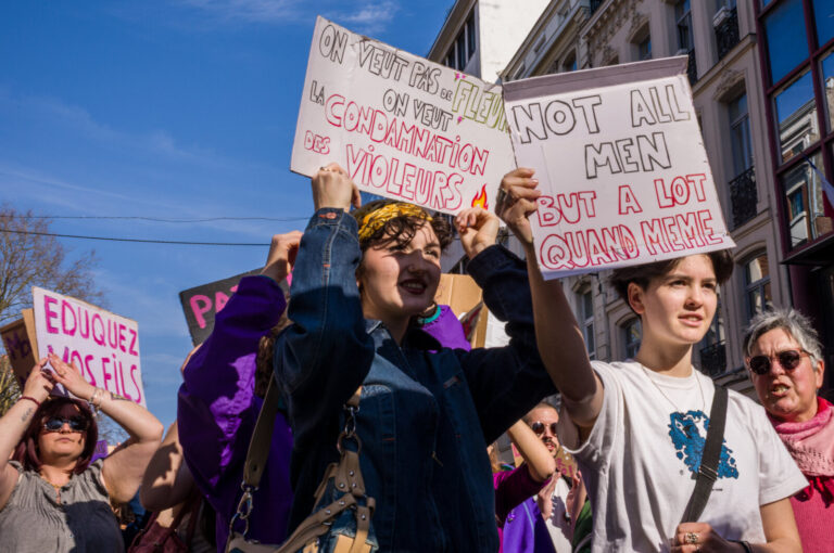 France, Lille, 2025-03-08. The 8 March Collective is organising a march for equality between men and women but also for 