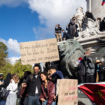 France, Paris, 2026-10-17. National day of mobilization against rising fuel prices and the cost of living, Place de la R