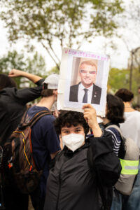 France, Paris, 2026-10-13. High school students, university students and unions march in Paris during the fifth national