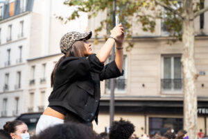 France, Paris, 2026-10-06. High school students, university students and unions march in Paris during the third national