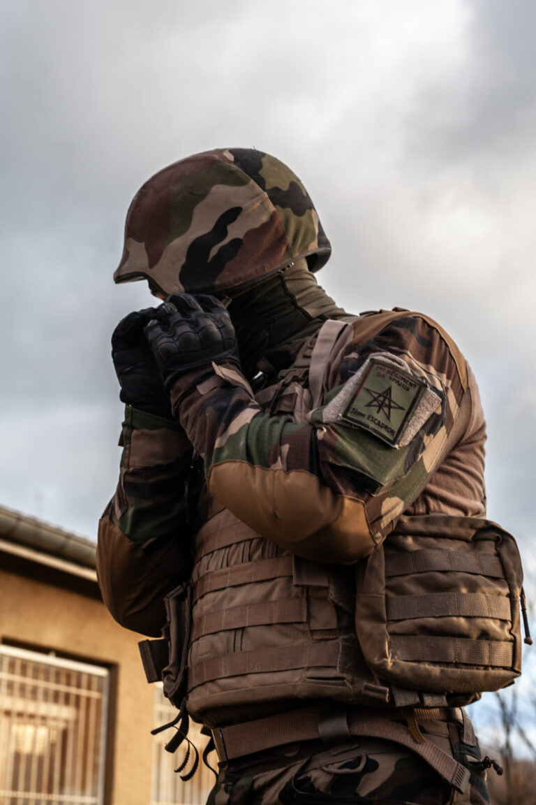 France, Valence, 2024-02-24. The operational reserve of the french army is trained for combat. Photograph by Milena BERN