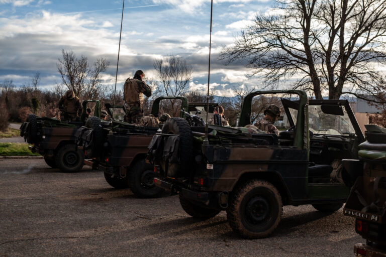 France, Valence, 2024-24-02. The operational reserve of the french army is trained for combat. Photograph by Milena BERN