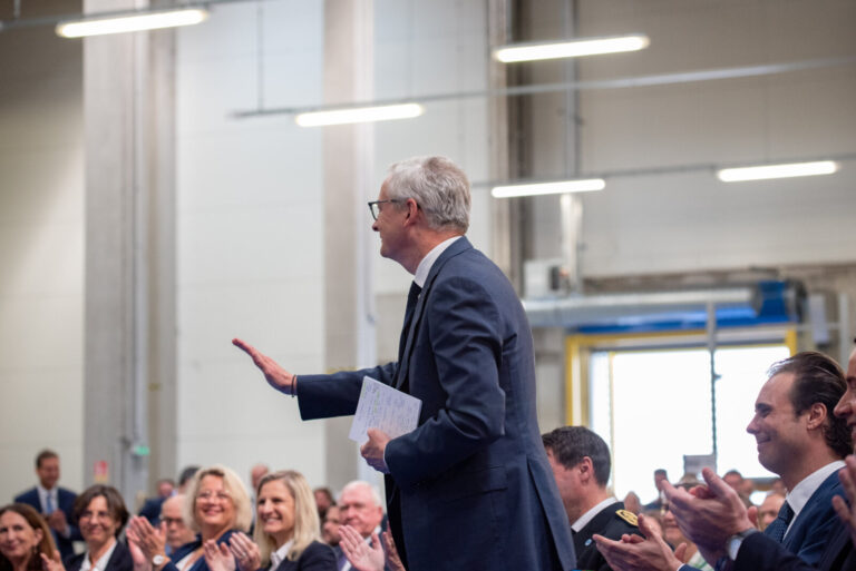 France, Ergue-Gaberic, 2024-05-17. May 17th 2024, Finistere, France - Bruno le Maire, french Economy Minister, gives a t