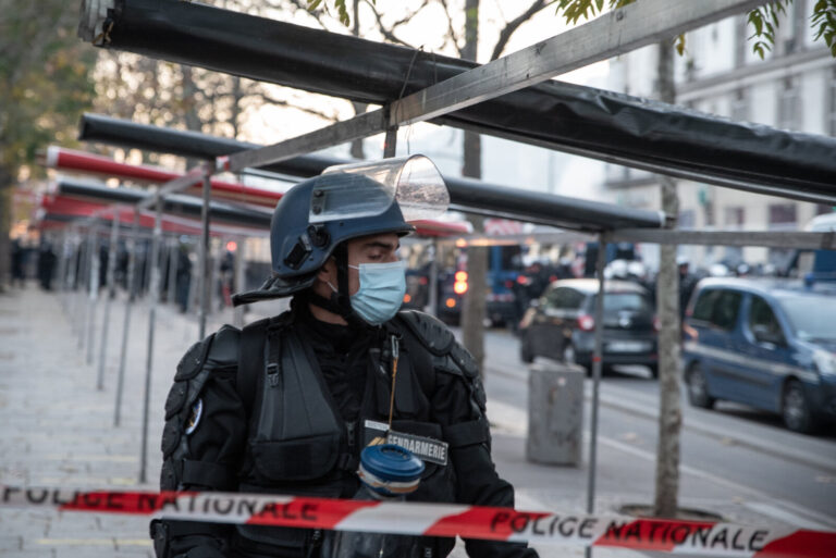 France, Paris, 2020-01-15. A l'appel de plusieurs organismes dont la Ligue des droits de l'Homme, une grande manifestati
