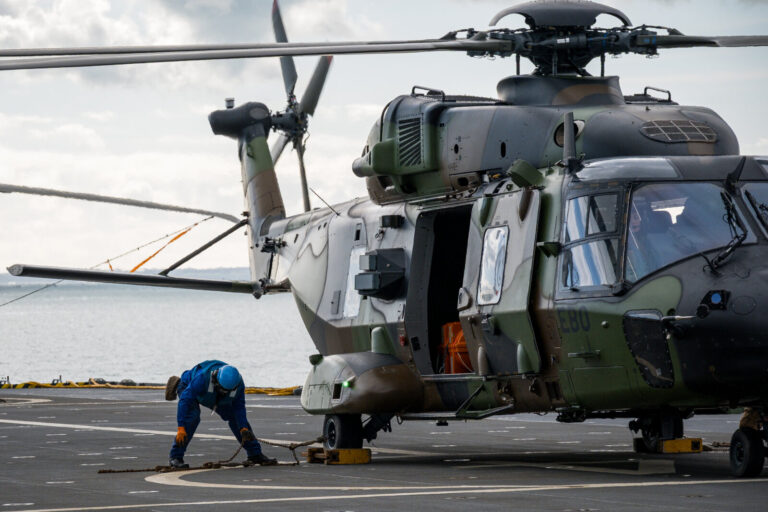 France, Morbihan, 2026-02-14. Onboard the french Helicopter Carrier "Mistral", during the ORION 2026 military drill - Ph