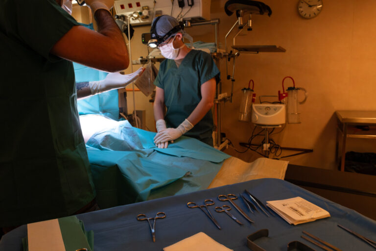 France, Morbihan, 2026-02-14. Surgery training onboard the french Helicopter Carrier "Mistral", during the ORION 2026 mi
