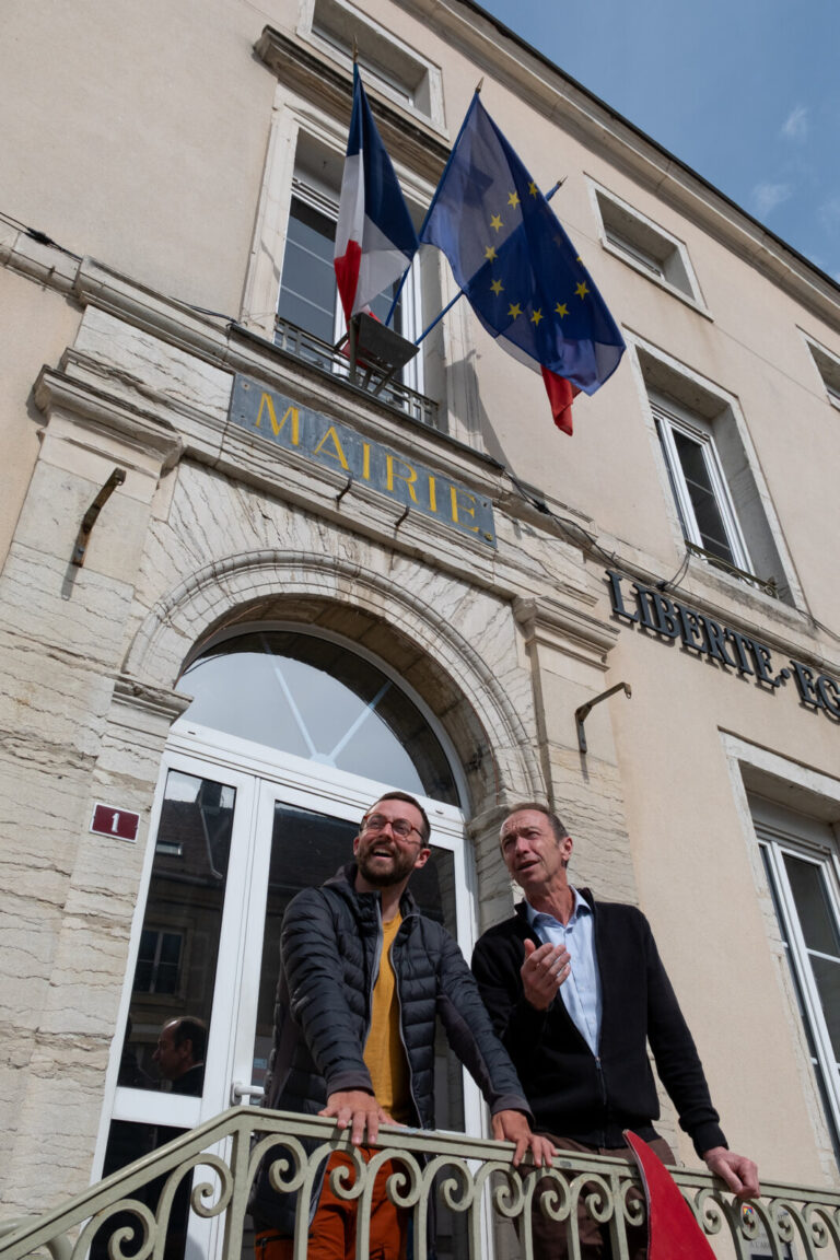 France, 2026-04-20. France, Bourgogne, 20-04-2026.
A 27 ans, Benoit Mathieu realise un tour de France a velo pour recolt