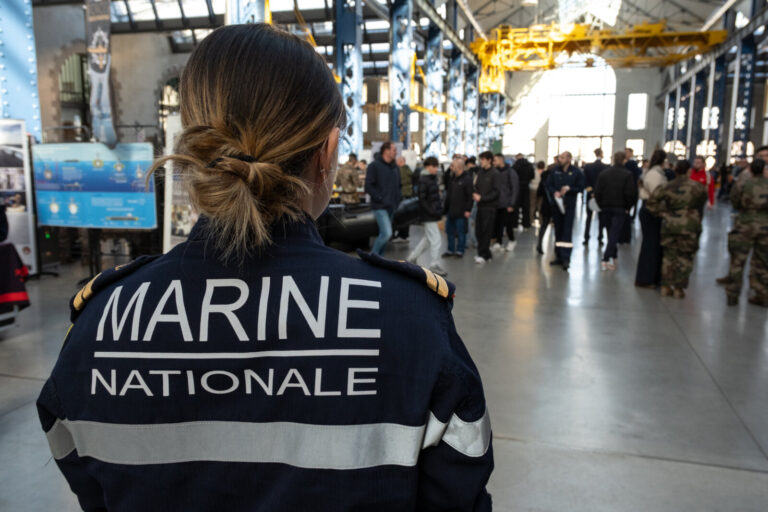 France, Brest, 2026-02-07. French Navy has set a public show for recruitment purposes in the city of Brest. Photography 