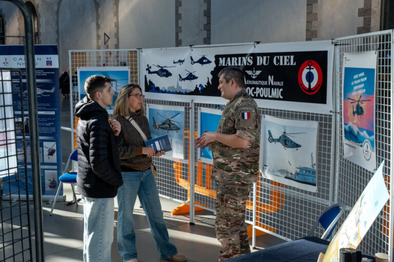 France, Brest, 2026-02-07. French Navy has set a public show for recruitment purposes in the city of Brest. Photography 