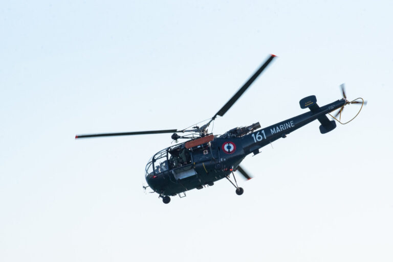 France, Brest, 2022-10-12. L'alouette III, helicoptere de la marine nationale depuis 60 ans, tire sa reference a la fin 