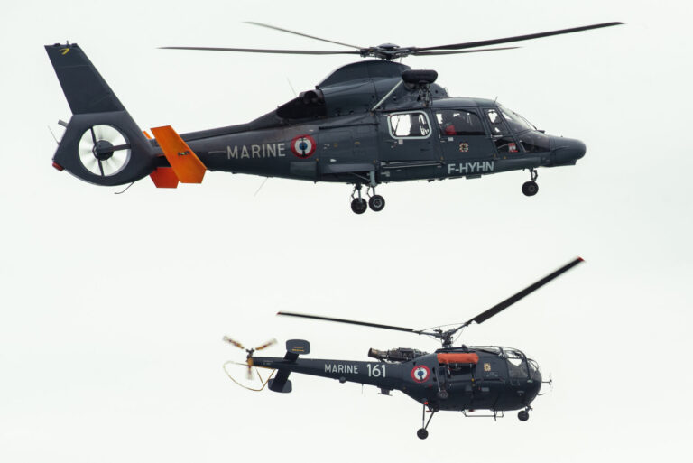 France, Brest, 2022-10-12. L'alouette III, helicoptere de la marine nationale depuis 60 ans, tire sa reference a la fin 