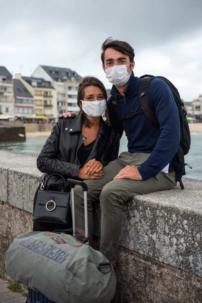 France, Quiberon, 2020-07-25. Nouveaux Clusters de contamination au Covid-19 dans le Morbihan, a Quiberon et Belle-ile. 