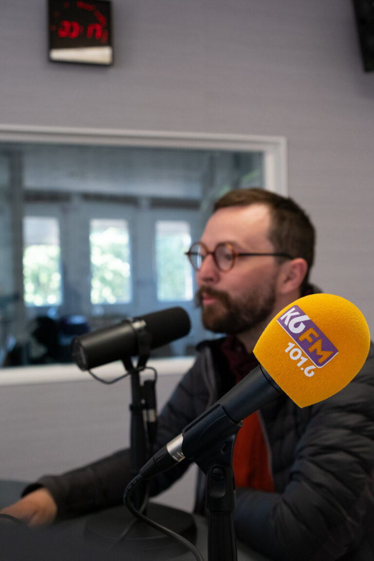 France, 2026-04-20. France, Bourgogne, 20-04-2026.Benoit passe dans les radios locales pour parler de son projet, comme