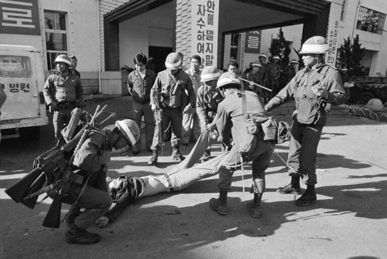 May 26-27, 1980, Kwangju, South Korea --- In May 1980, students demonstrated for democracy against the regime of General
