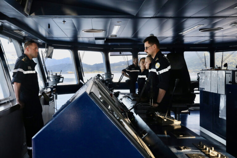 France, 2023-05-17. Pacific Ocean, 17-05-2023. Seventh leg of the jeanne d'arc mission, training navy officer cadets abo