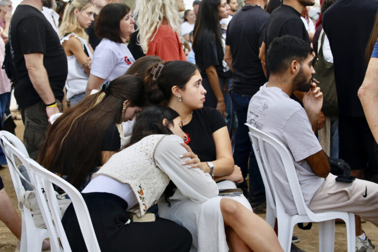Israel, Reim, 2024-10-07. Commemoration at the site of the Nova Day massacre on October 7, 2023 by Hamas terrorists. Vis