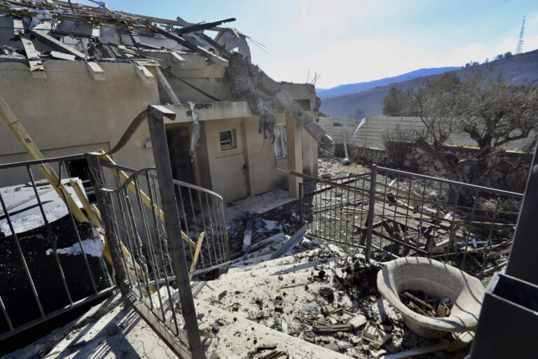 Israel, kiryat shmona, 2024-09-30. Israeli territory under bombing at Lebanon border. Photograph by Patrick CHAUVEL / Co