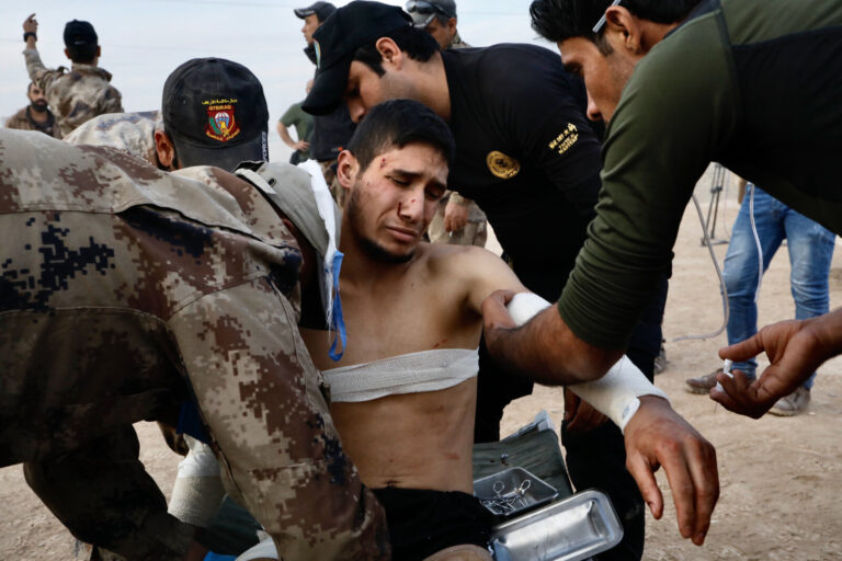 Irak, Mossoul, 2016-11-12. Irak, Mosul, 12-11-2016. Mossoul North East offensive with the Golden Division. Photograph by