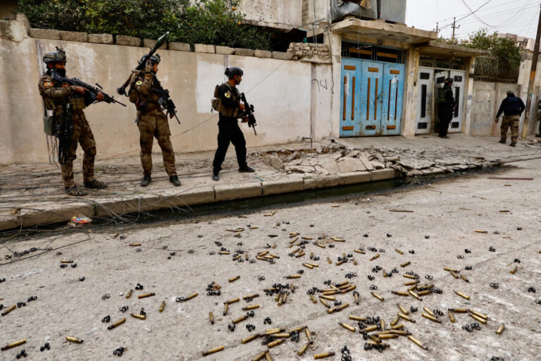 Irak, Mossoul, 2016-11-16. Irak, Mosul, 16-11-2016. Mossoul North East offensive with the Golden Division. Photograph by