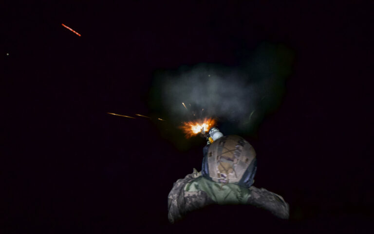Ukraine, 2026-03-17. Ukraine, March 2026. 112th Volunteer Air Defense Brigade. Photo by Patrick Chauvel / DR Collective.