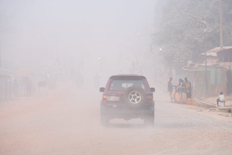 Democratic Republic of Congo, Mbujimayi, 2024-08-24. During the dry season, many African cities struggle with dusty, unf